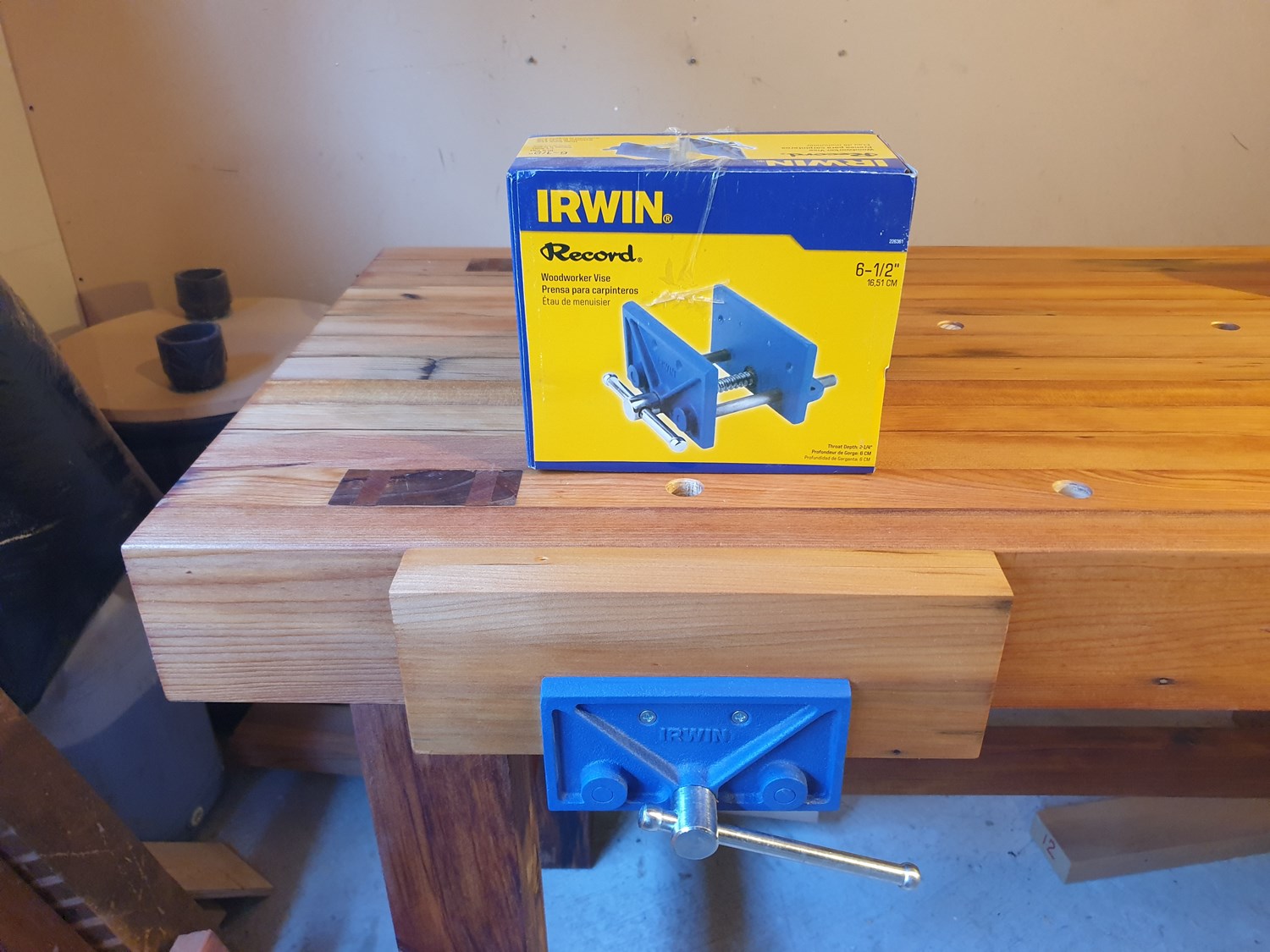 Simplified Roubo Workbench Build Part 6 - Installing Bench Vise and  Drilling Workbench Dog Holes